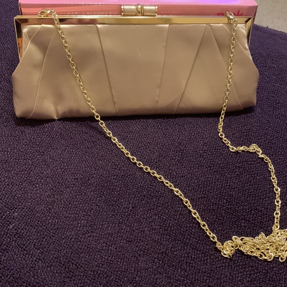 Gold clutch purse